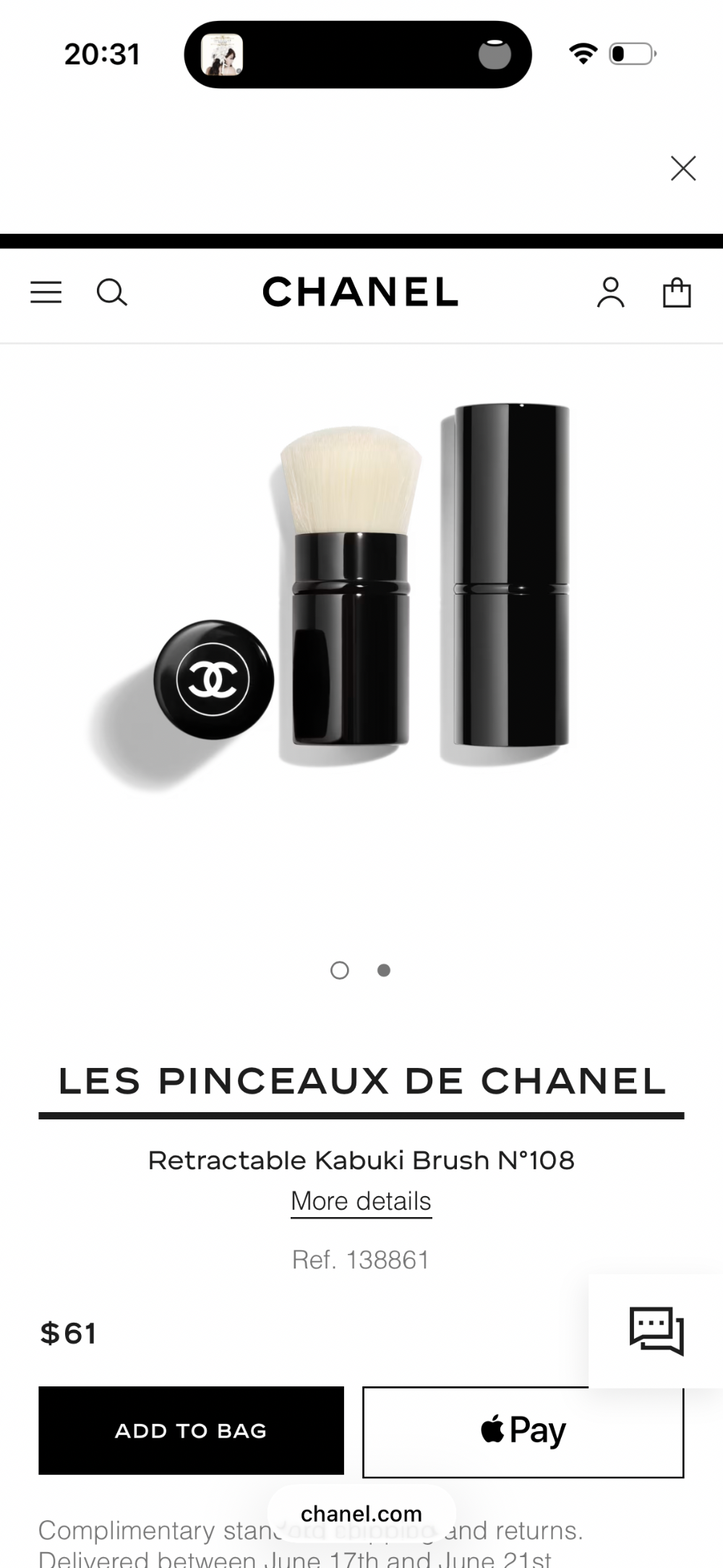 chanel retractable kabuki brush-3